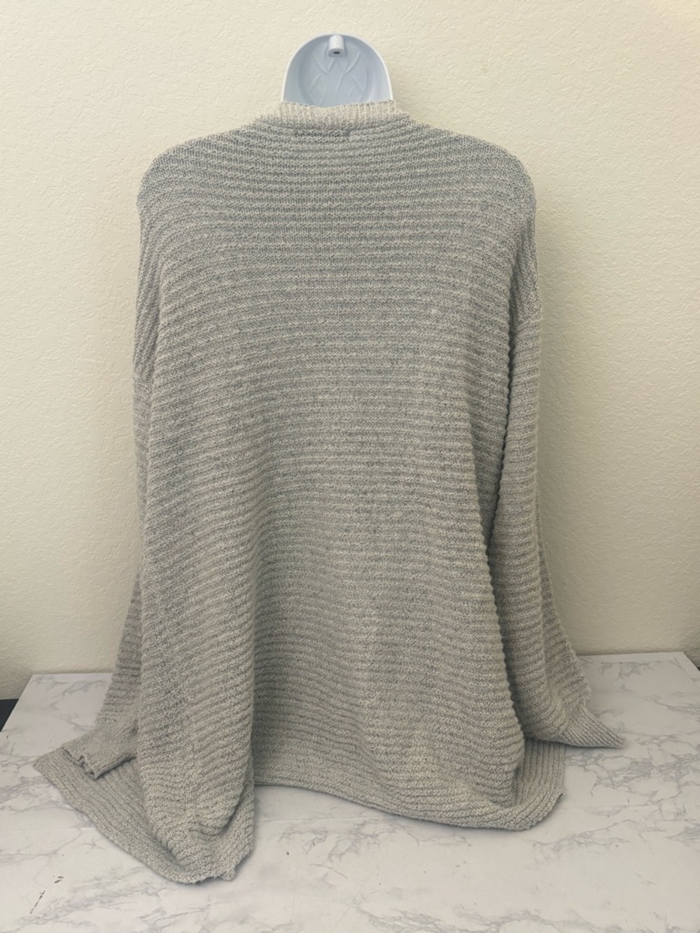 Chunky knit style Cardigan Sweater Womens S Brown Gray Long Pockets Lot Of 2 - Picture 5 of 6